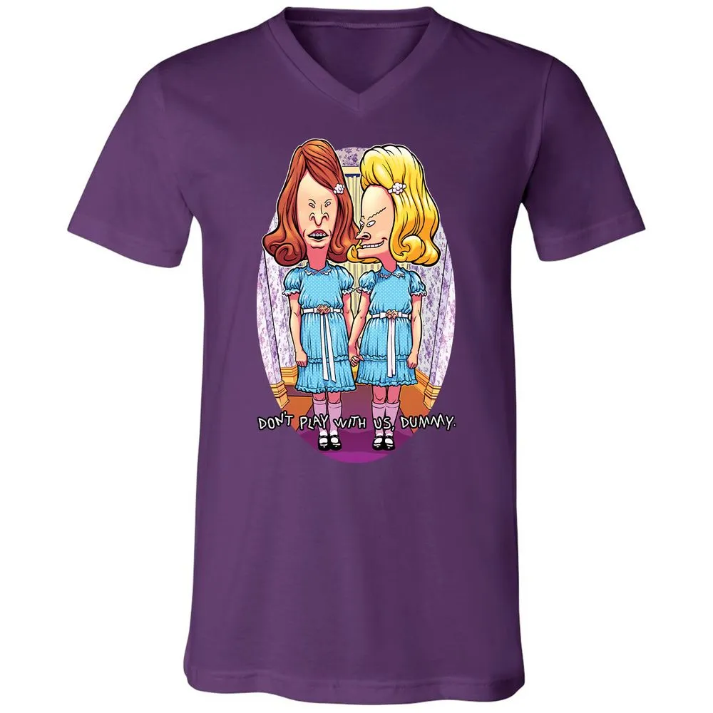 Unisex V-Neck T-Shirt - NZDT194K - Team Purple - 9