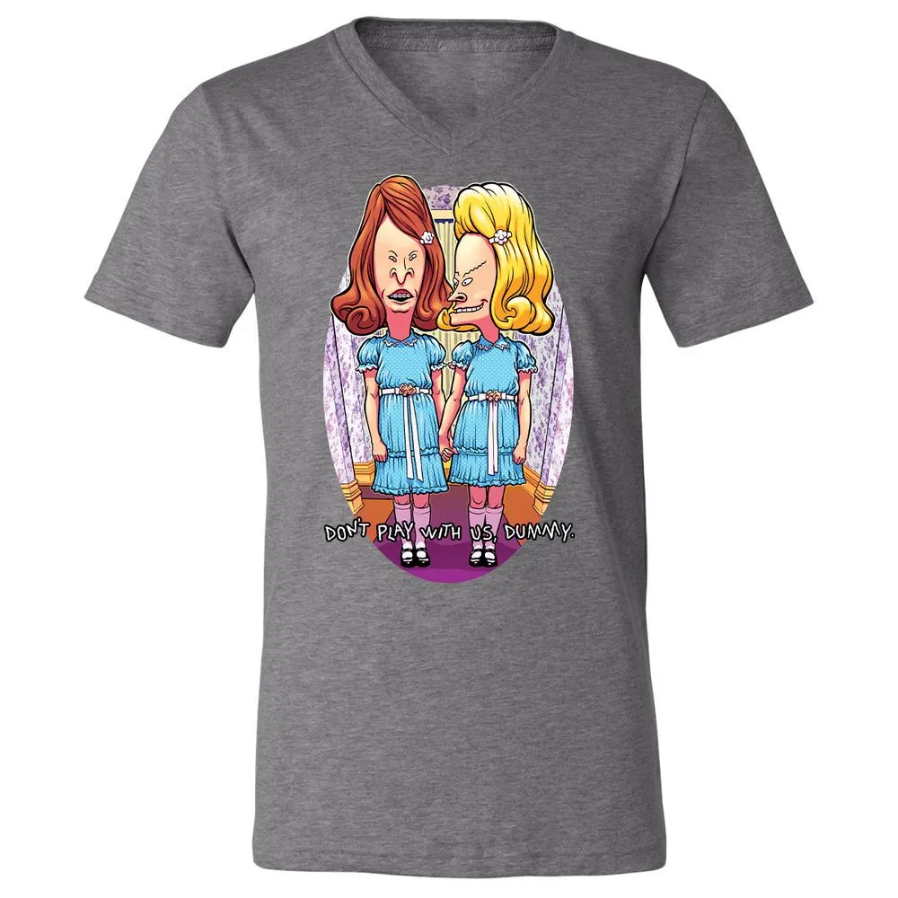 Unisex V-Neck T-Shirt - NZDT194K - Deep Heather - 13