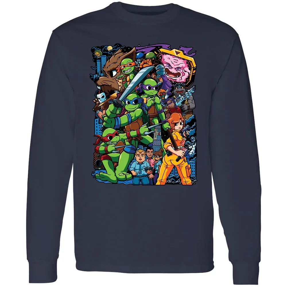 Long Sleeve T-Shirt - 213VCH8N - Navy - 2