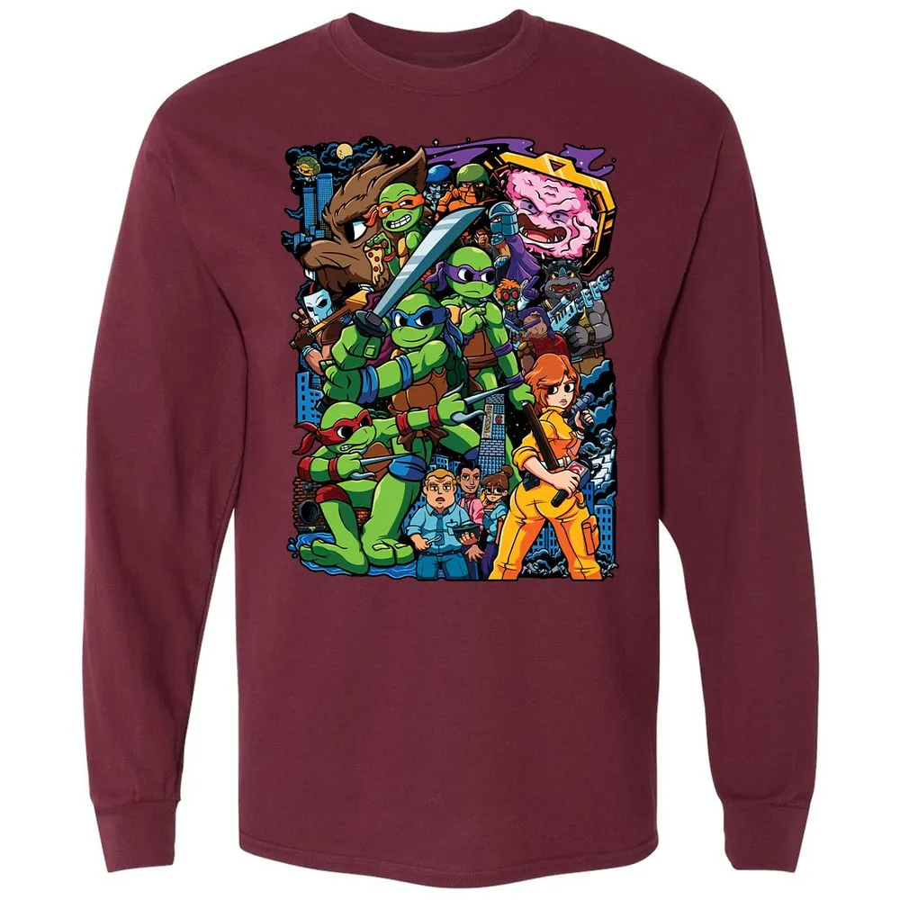 Long Sleeve T-Shirt - 213VCH8N - Maroon - 11