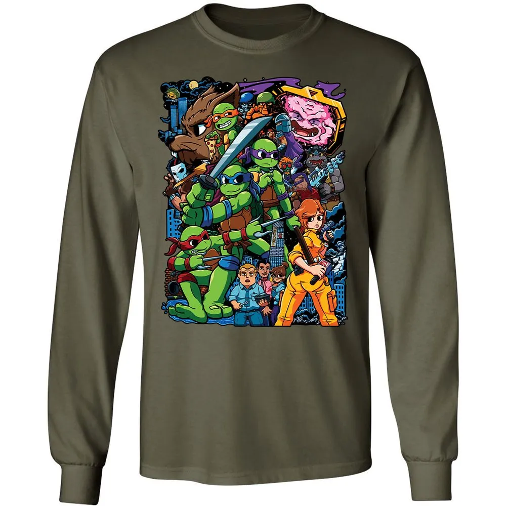 Long Sleeve T-Shirt - 213VCH8N - Military Green - 16