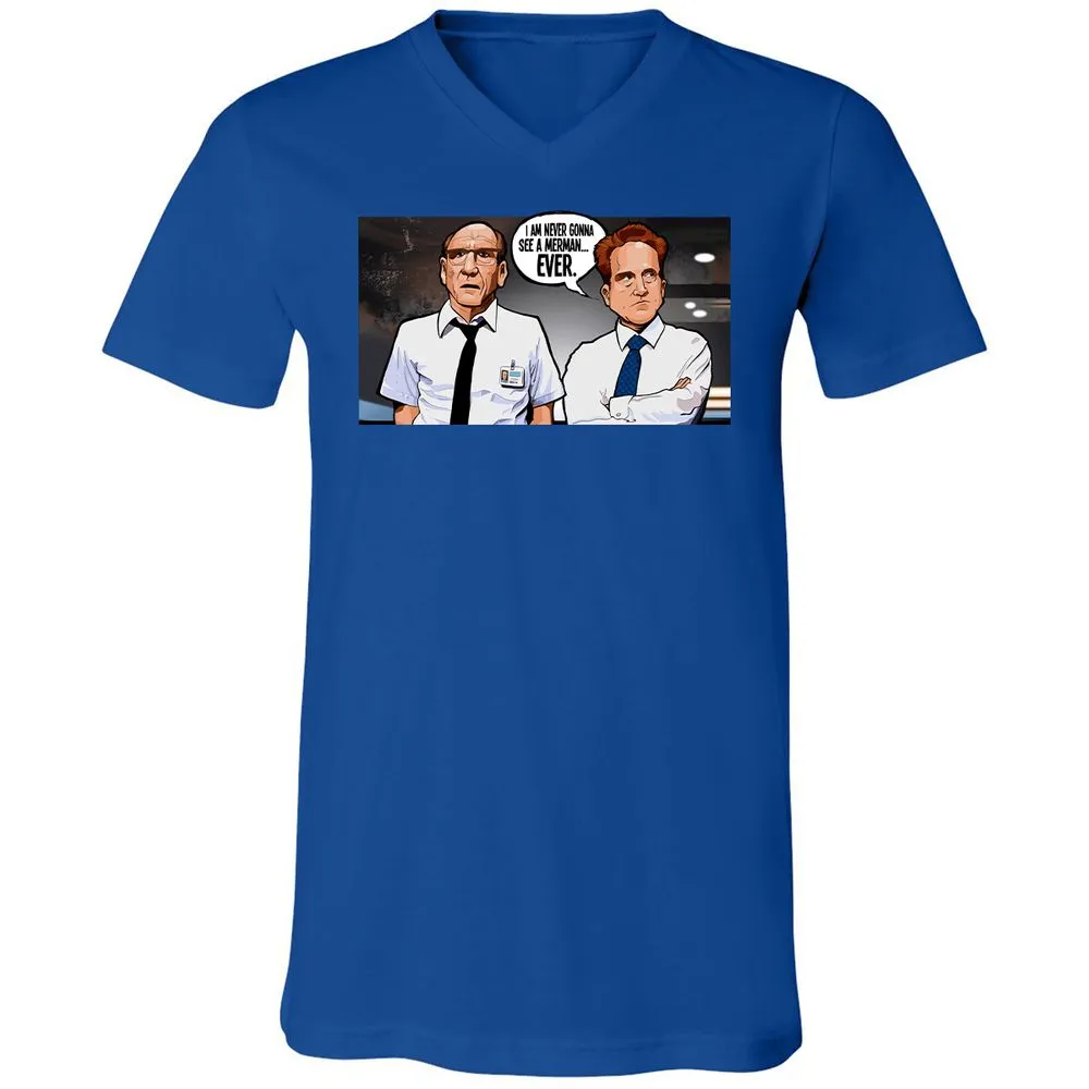 Unisex V-Neck T-Shirt - DQXVH9XS - True Royal - 4