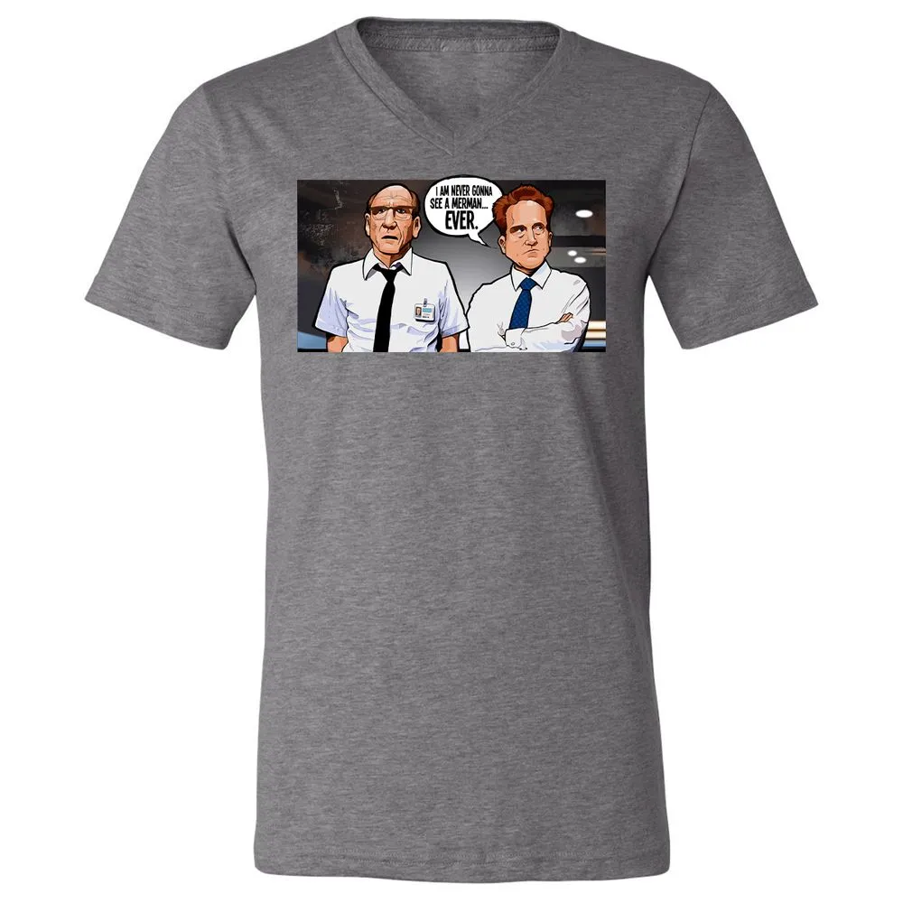 Unisex V-Neck T-Shirt - DQXVH9XS - Deep Heather - 13