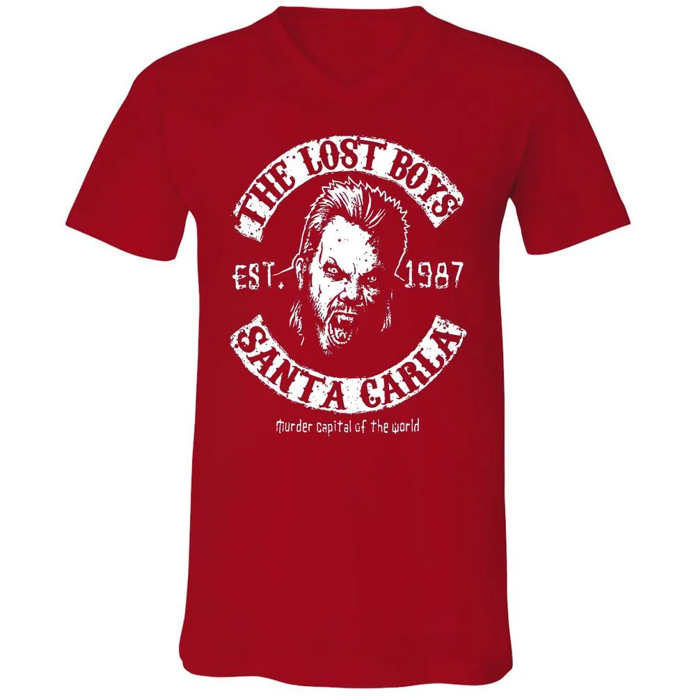 Unisex V-Neck T-Shirt - 3KN1HQJB - Red - 3