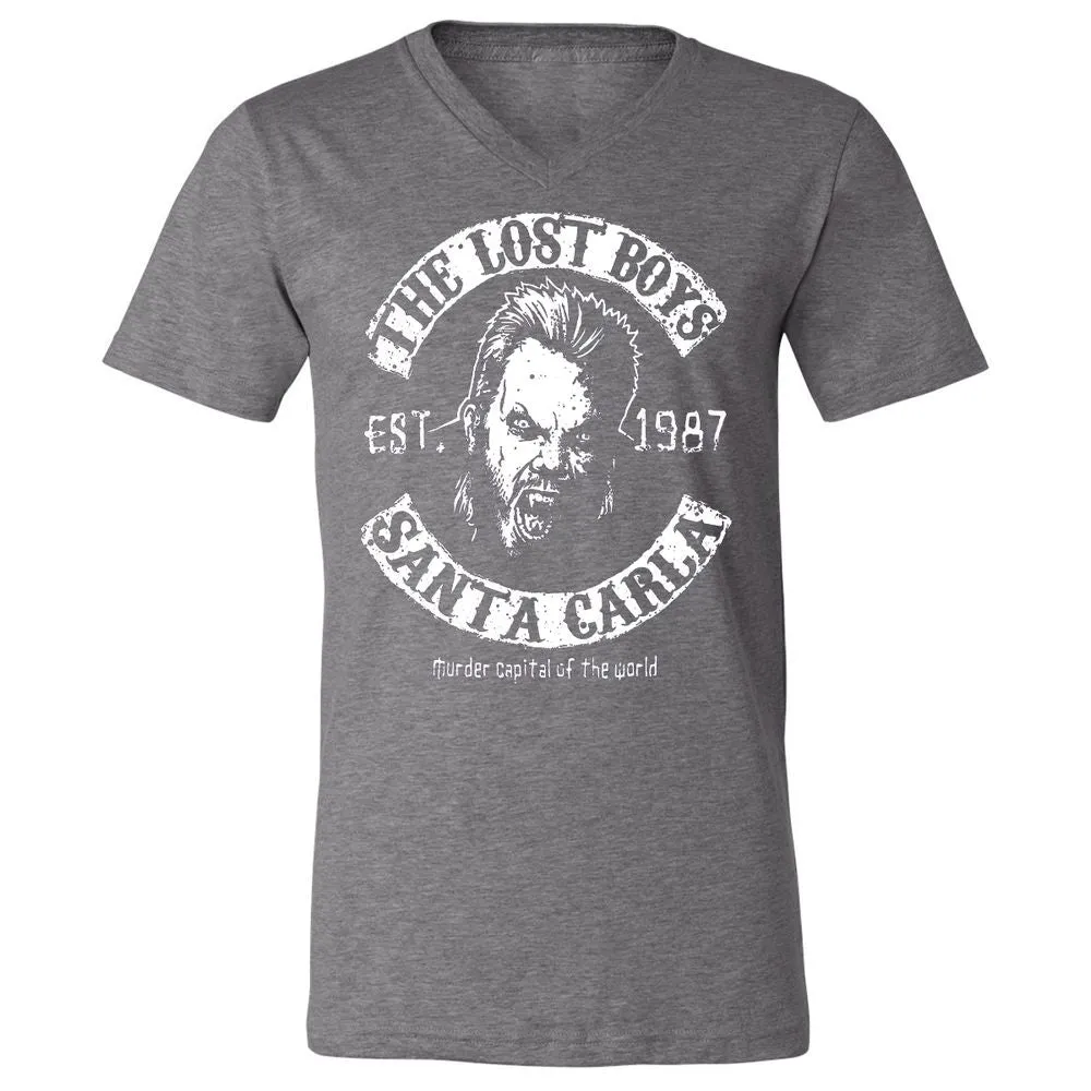 Unisex V-Neck T-Shirt - 3KN1HQJB - Deep Heather - 13
