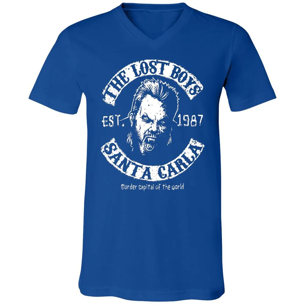 Unisex V-Neck T-Shirt - 3KN1HQJB - True Royal - 4