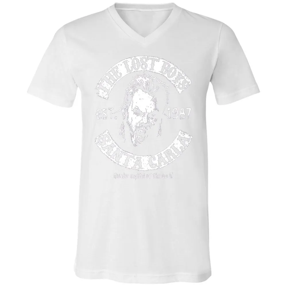 Unisex V-Neck T-Shirt - 3KN1HQJB - White - 5