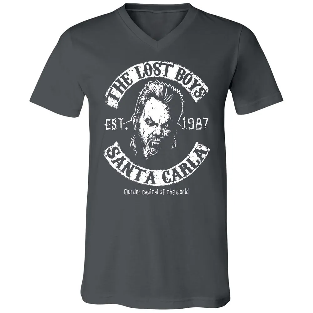 Unisex V-Neck T-Shirt - 3KN1HQJB - Asphalt - 12