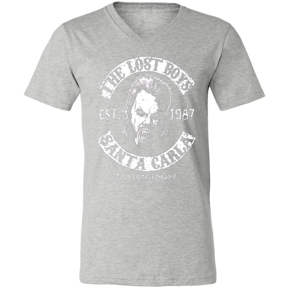 Unisex V-Neck T-Shirt - 3KN1HQJB - Athletic Heather - 7
