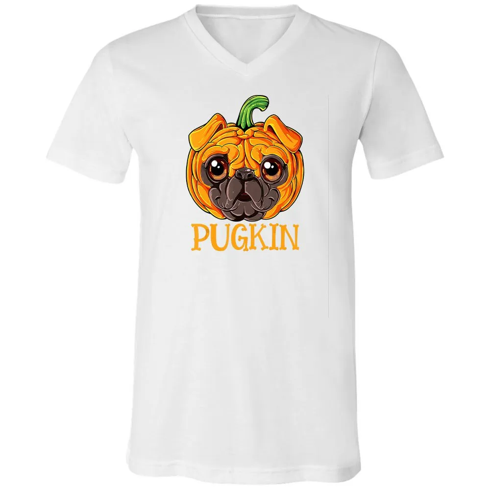 Unisex V-Neck T-Shirt - WGJYJFRY - White - 5