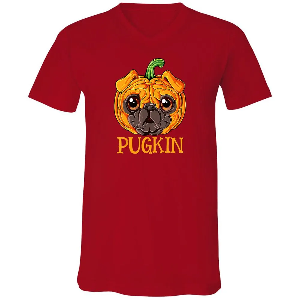 Unisex V-Neck T-Shirt - WGJYJFRY - Red - 3