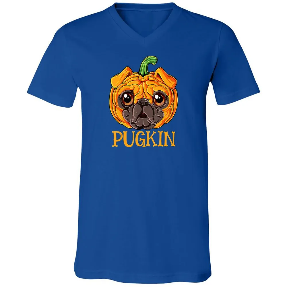 Unisex V-Neck T-Shirt - WGJYJFRY - True Royal - 4