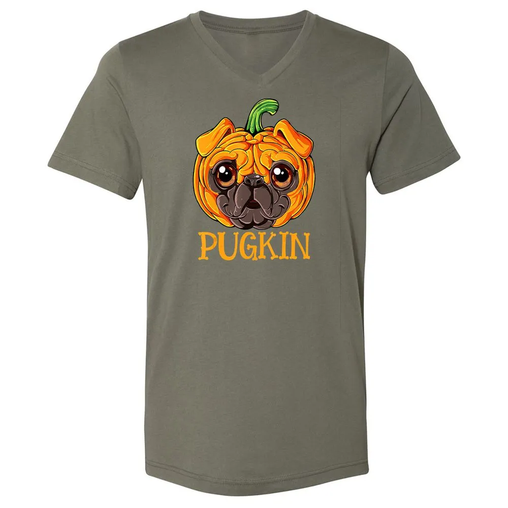 Unisex V-Neck T-Shirt - WGJYJFRY - Military Green - 10