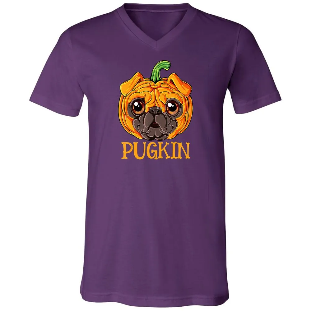 Unisex V-Neck T-Shirt - WGJYJFRY - Team Purple - 9