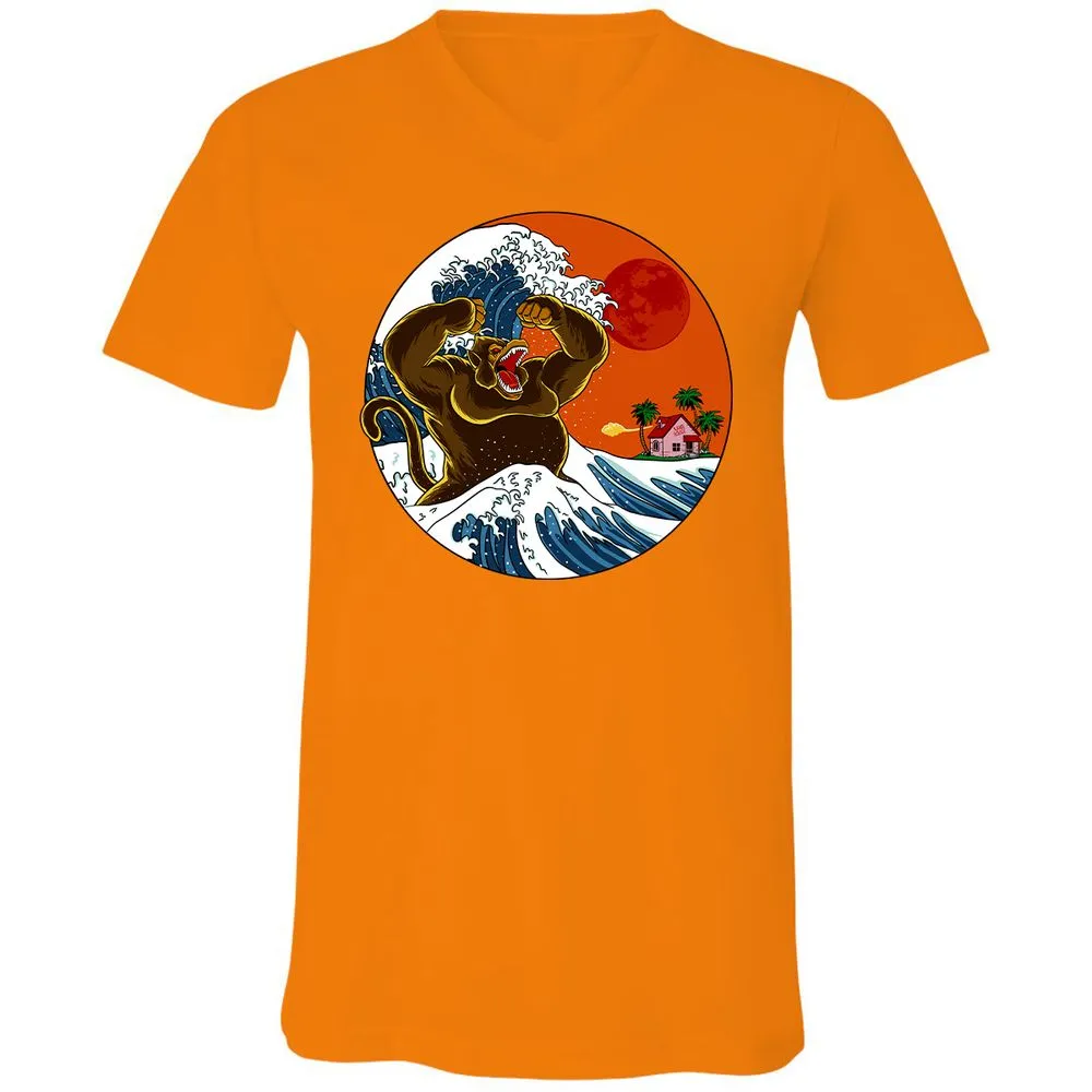 Unisex V-Neck T-Shirt - S7944W6C - Orange - 11