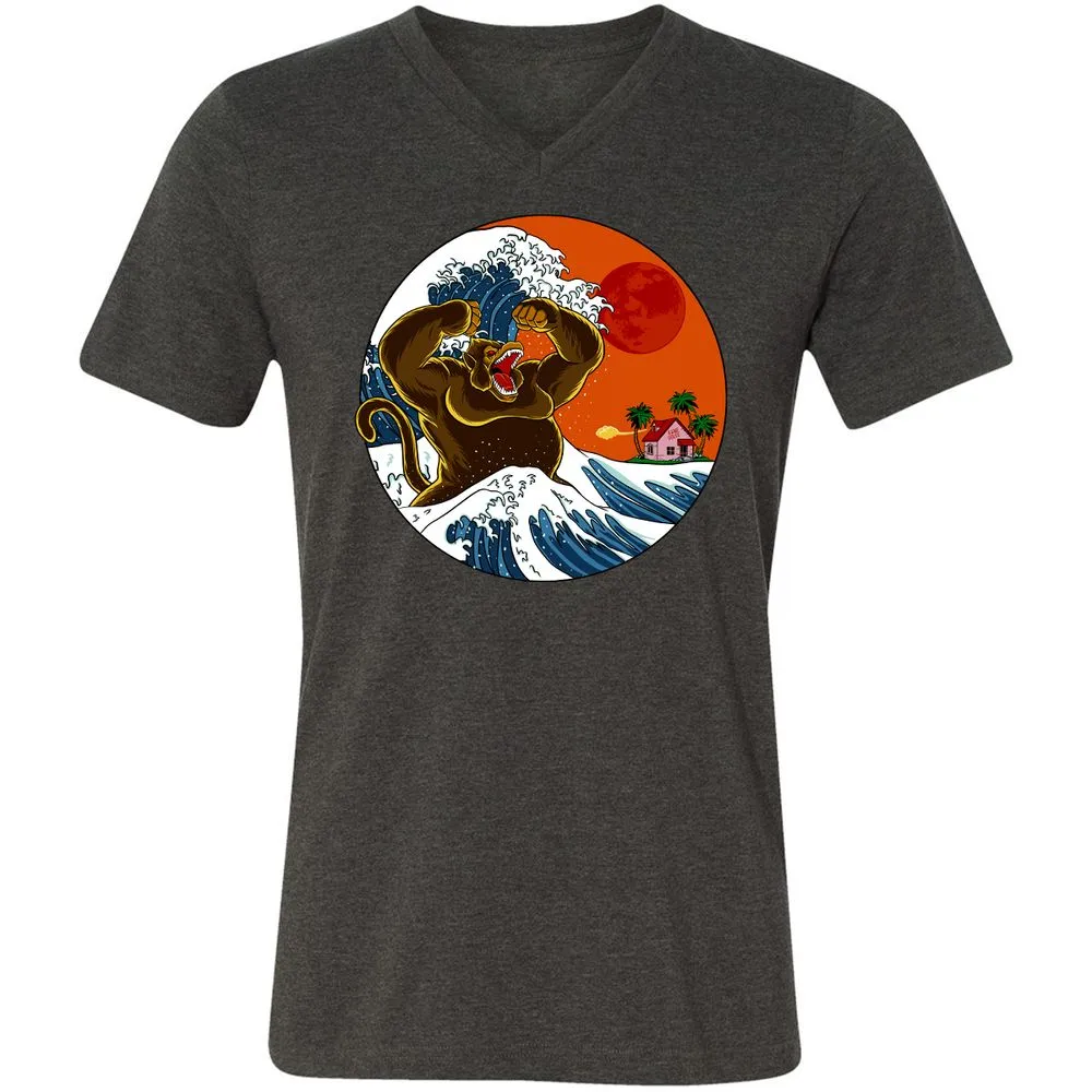 Unisex V-Neck T-Shirt - S7944W6C - Dark Grey Heather - 8