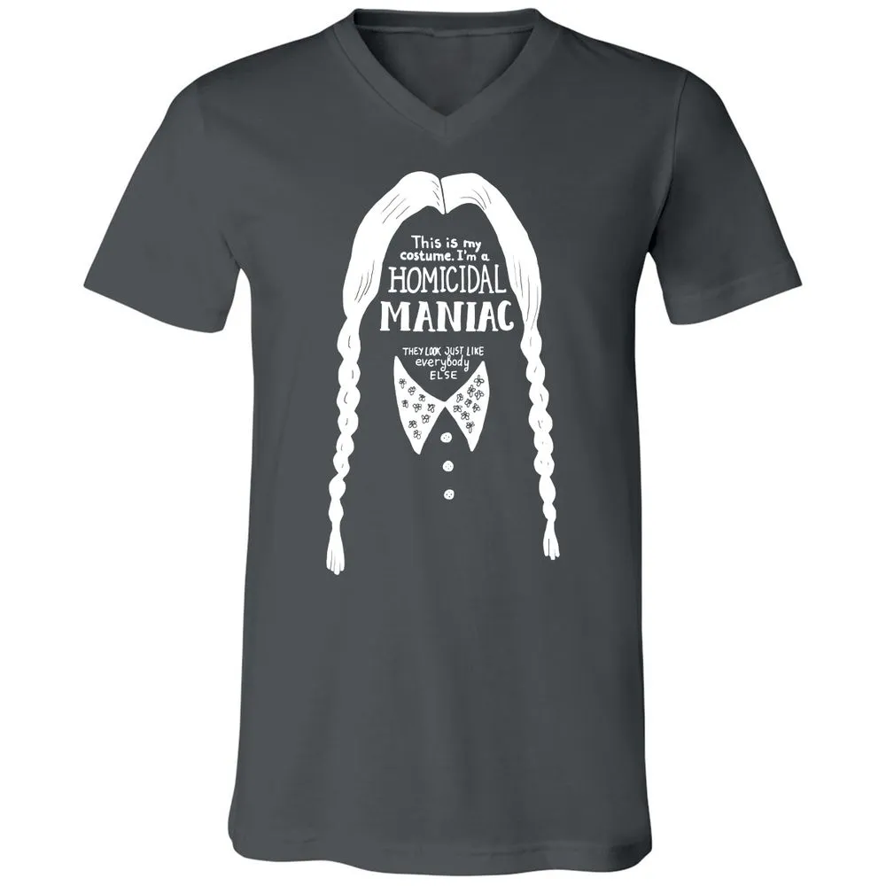 Unisex V-Neck T-Shirt - TSAJ5DW8 - Asphalt - 12