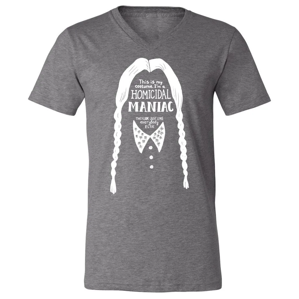 Unisex V-Neck T-Shirt - TSAJ5DW8 - Deep Heather - 13