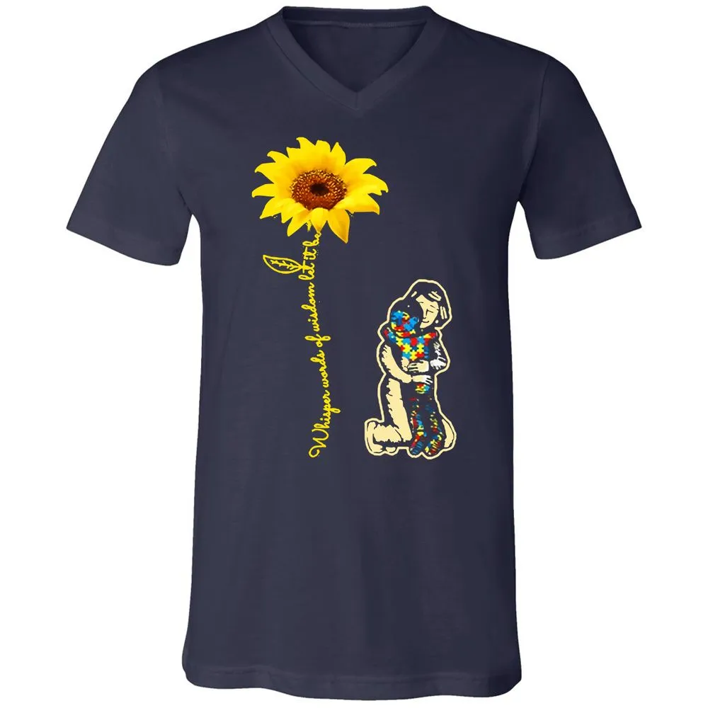 Unisex V-Neck T-Shirt - 4SWCKU3W - Navy - 2