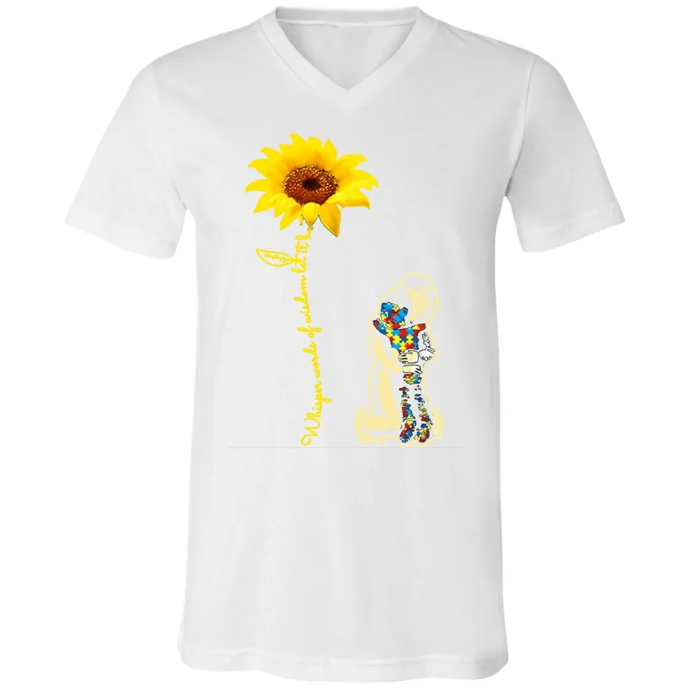 Unisex V-Neck T-Shirt - 4SWCKU3W - White - 5