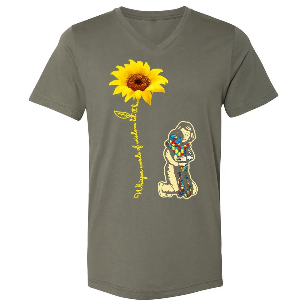 Unisex V-Neck T-Shirt - 4SWCKU3W - Military Green - 10