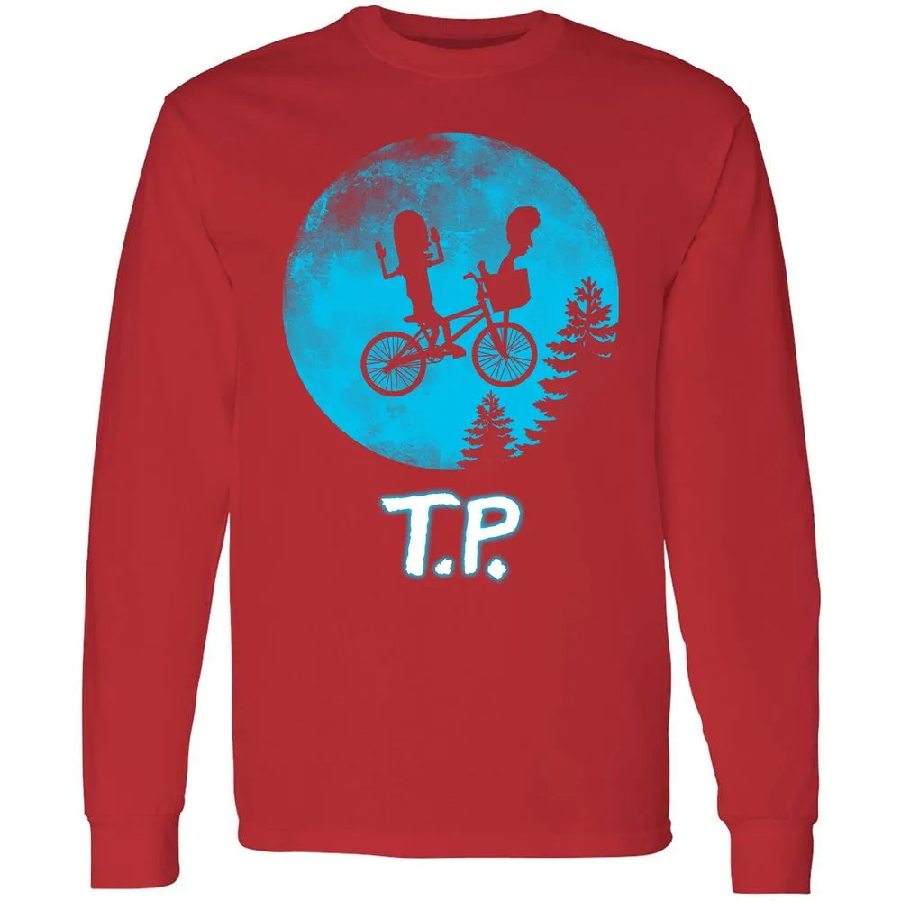 Long Sleeve T-Shirt - 7E2QKVHR - Red - 14