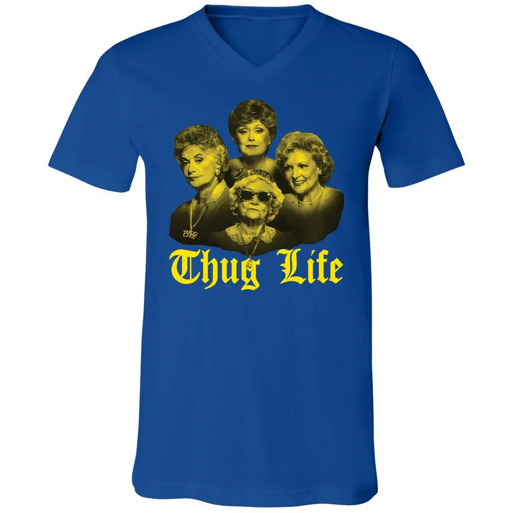 Unisex V-Neck T-Shirt - C59D8Y44 - True Royal - 4