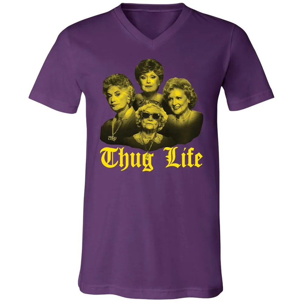Unisex V-Neck T-Shirt - C59D8Y44 - Team Purple - 9