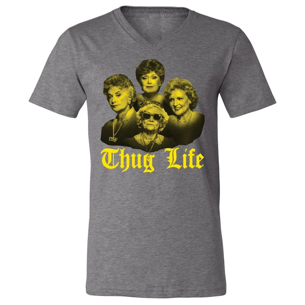 Unisex V-Neck T-Shirt - C59D8Y44 - Deep Heather - 13