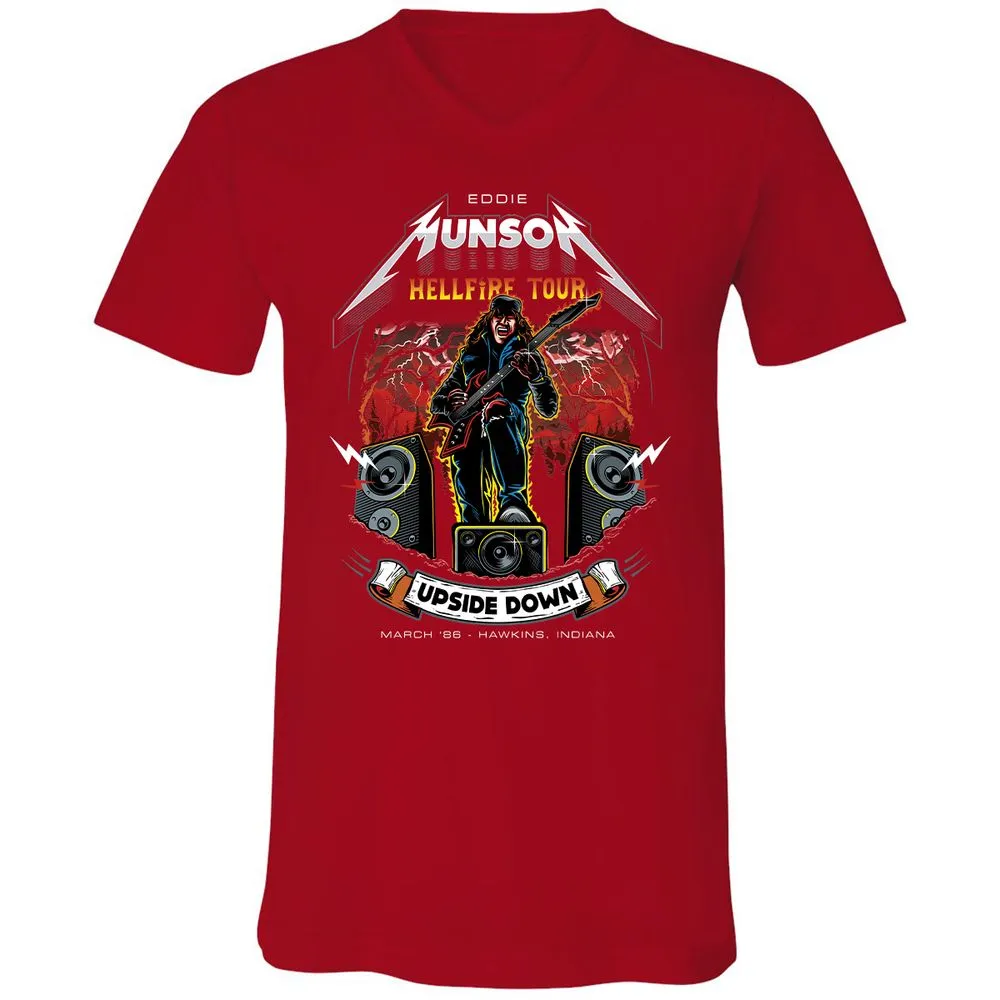 Unisex V-Neck T-Shirt - DTUK2314 - Red - 3
