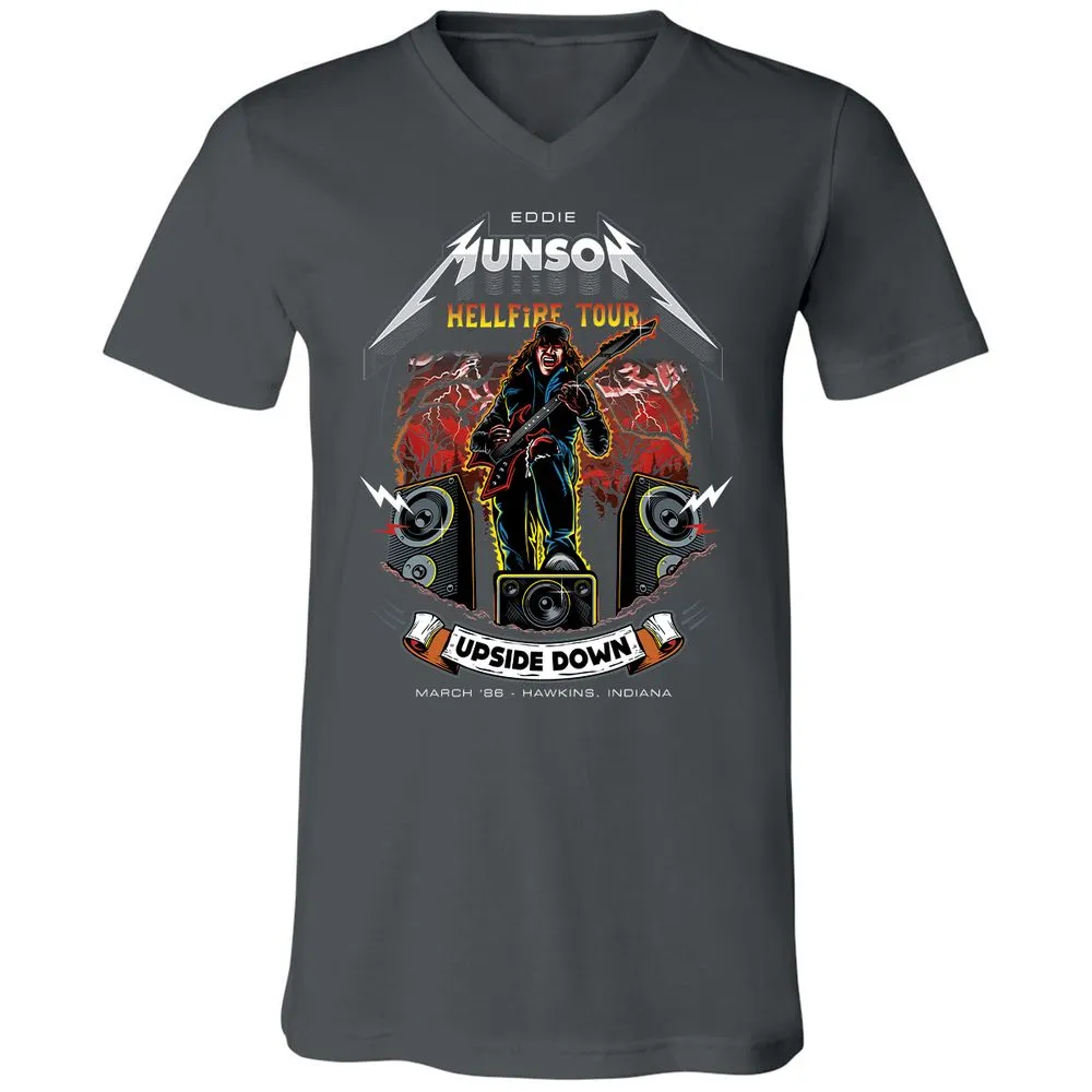 Unisex V-Neck T-Shirt - DTUK2314 - Asphalt - 12