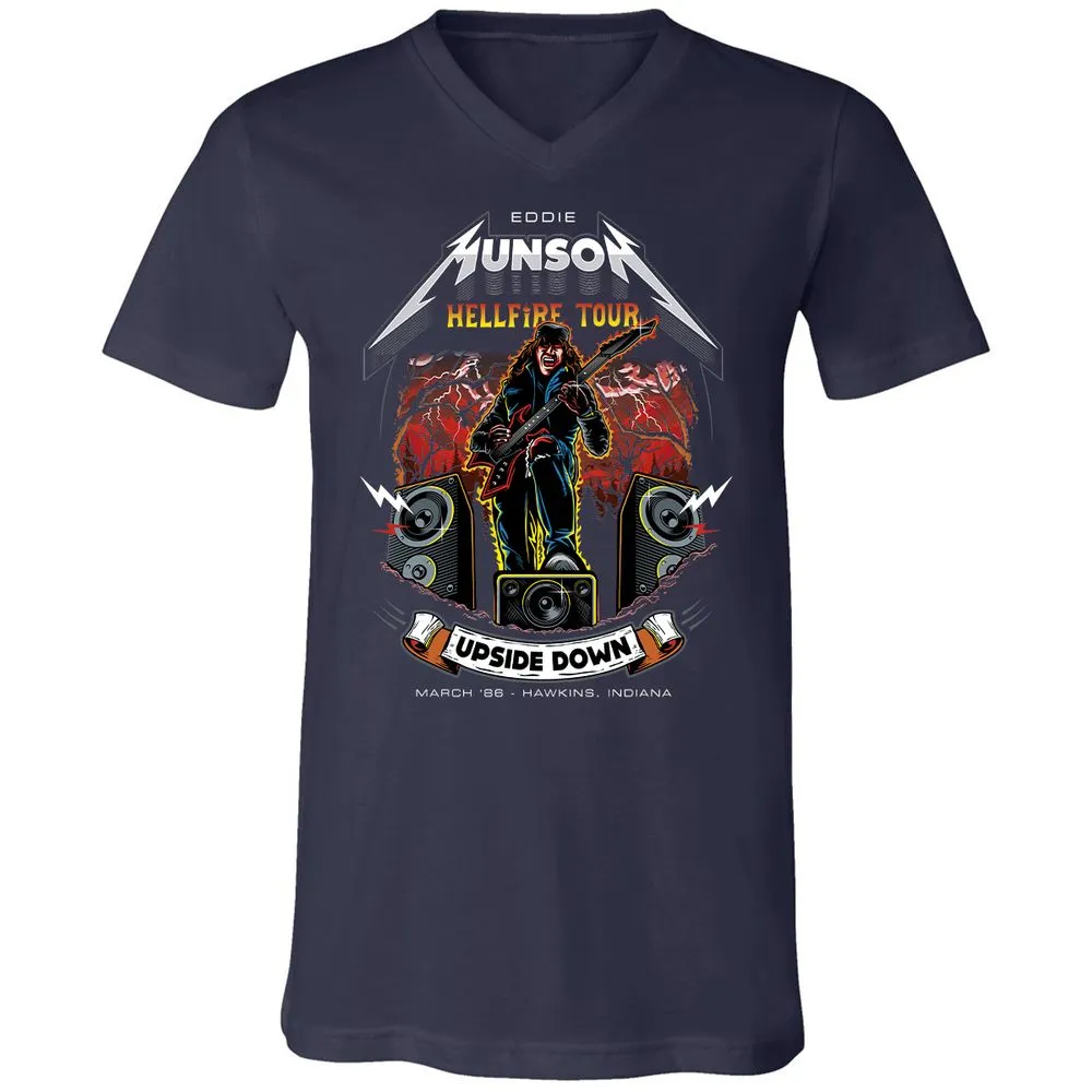 Unisex V-Neck T-Shirt - DTUK2314 - Navy - 2