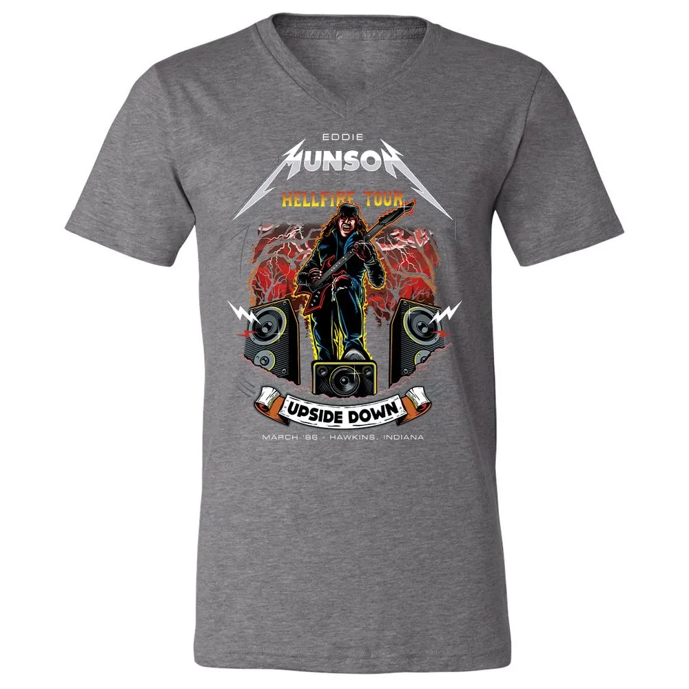 Unisex V-Neck T-Shirt - DTUK2314 - Deep Heather - 13