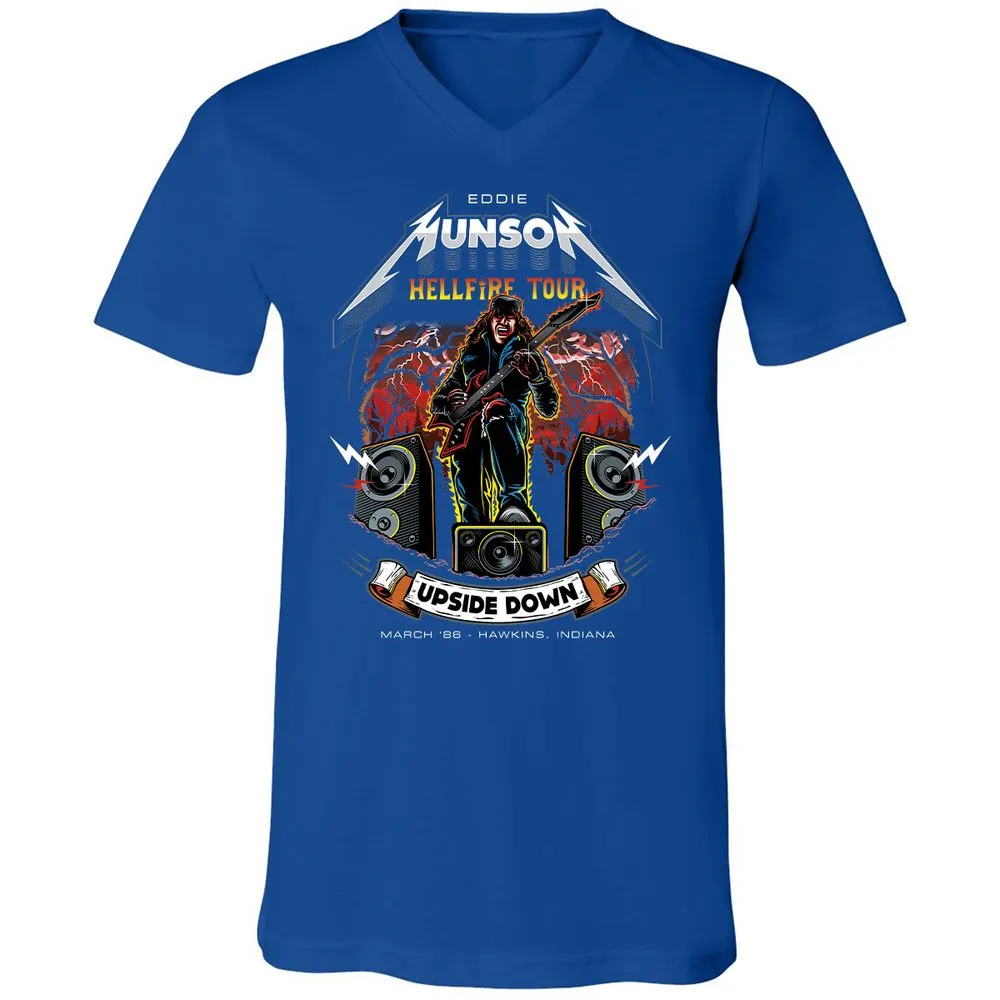 Unisex V-Neck T-Shirt - DTUK2314 - True Royal - 4