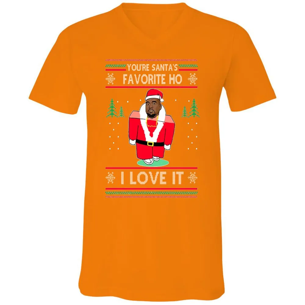 Unisex V-Neck T-Shirt - KAYDA7EP - Orange - 11