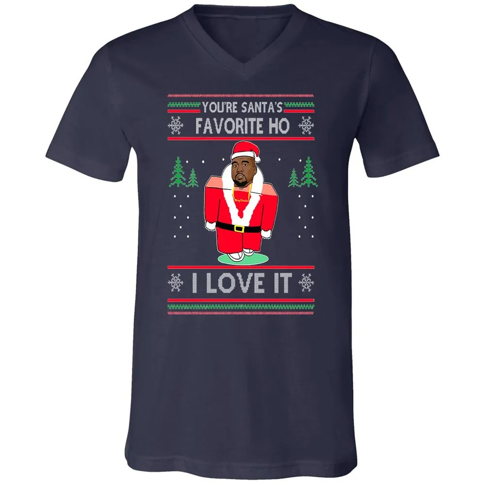 Unisex V-Neck T-Shirt - KAYDA7EP - Navy - 2