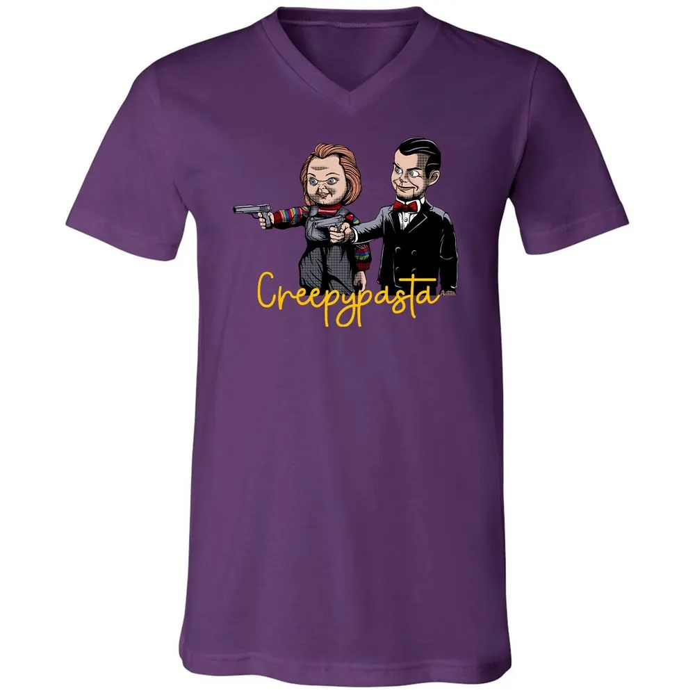 Unisex V-Neck T-Shirt - RMA5GQM2 - Team Purple - 9