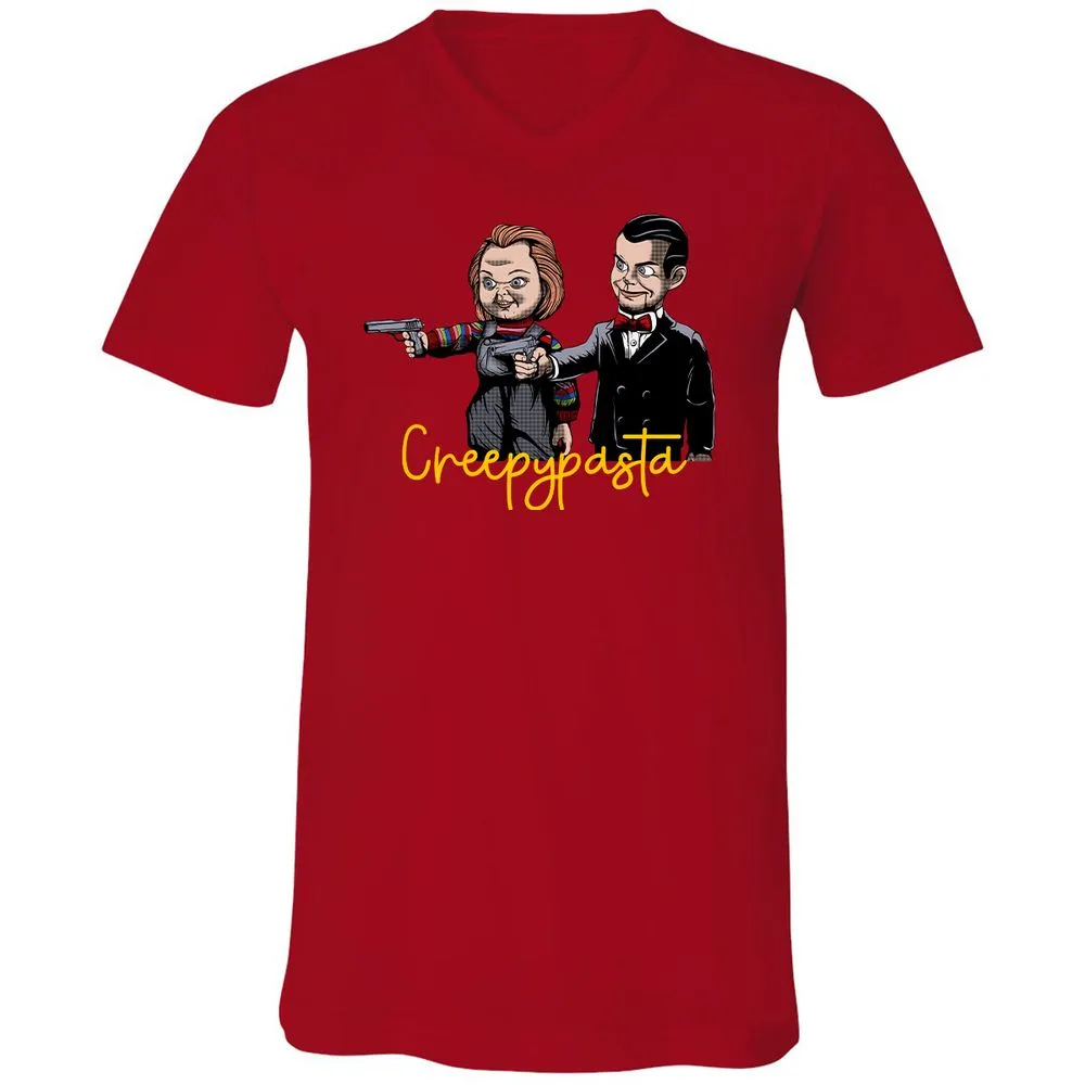 Unisex V-Neck T-Shirt - RMA5GQM2 - Red - 3