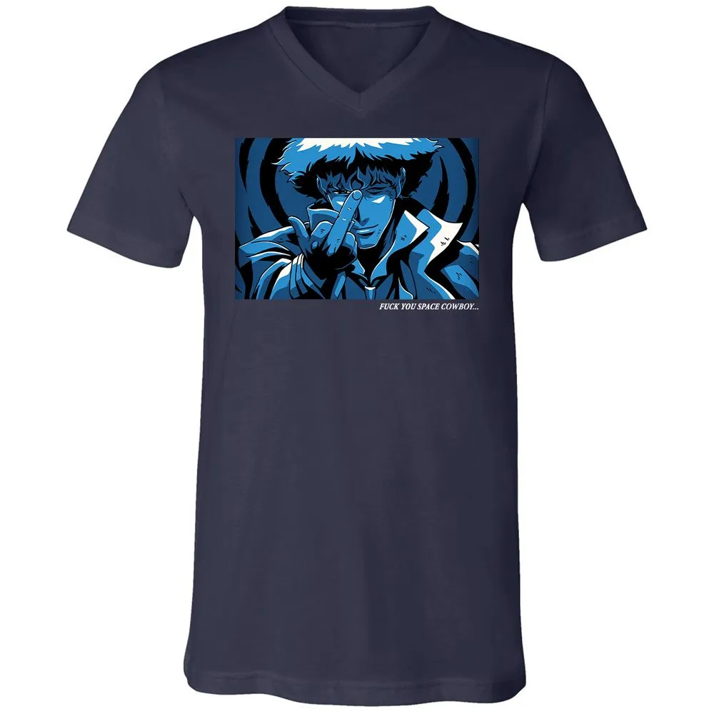 Unisex V-Neck T-Shirt - WTQ5LRAN - Navy - 2