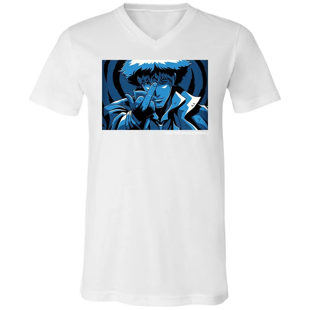 Unisex V-Neck T-Shirt - WTQ5LRAN - White - 5