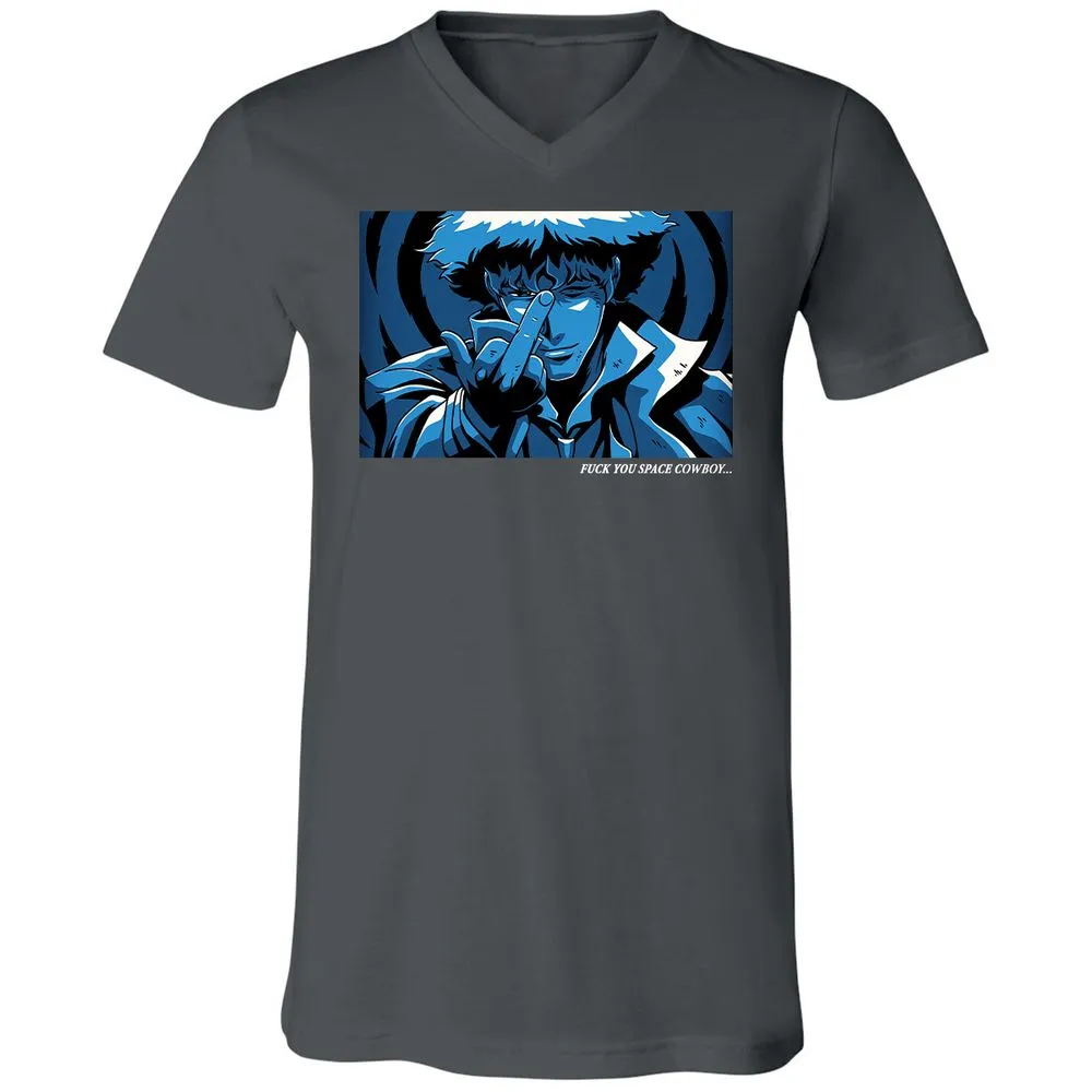 Unisex V-Neck T-Shirt - WTQ5LRAN - Asphalt - 12