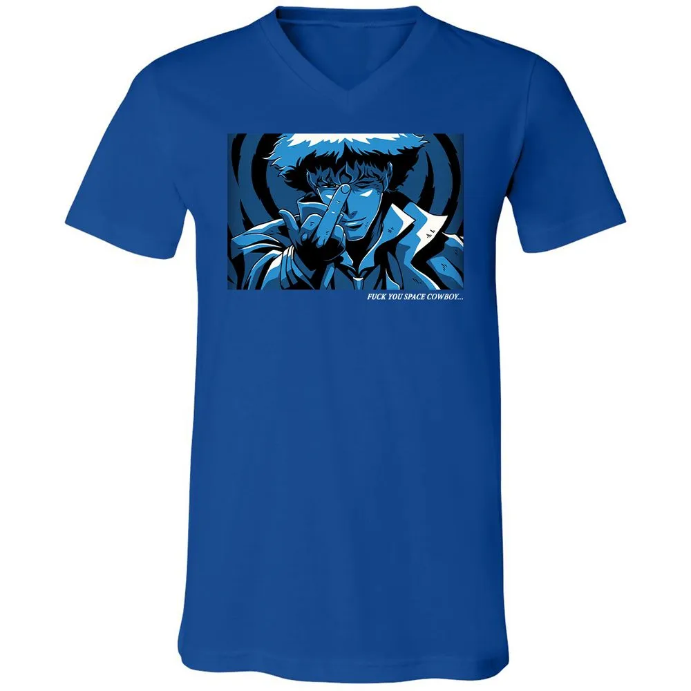 Unisex V-Neck T-Shirt - WTQ5LRAN - True Royal - 4