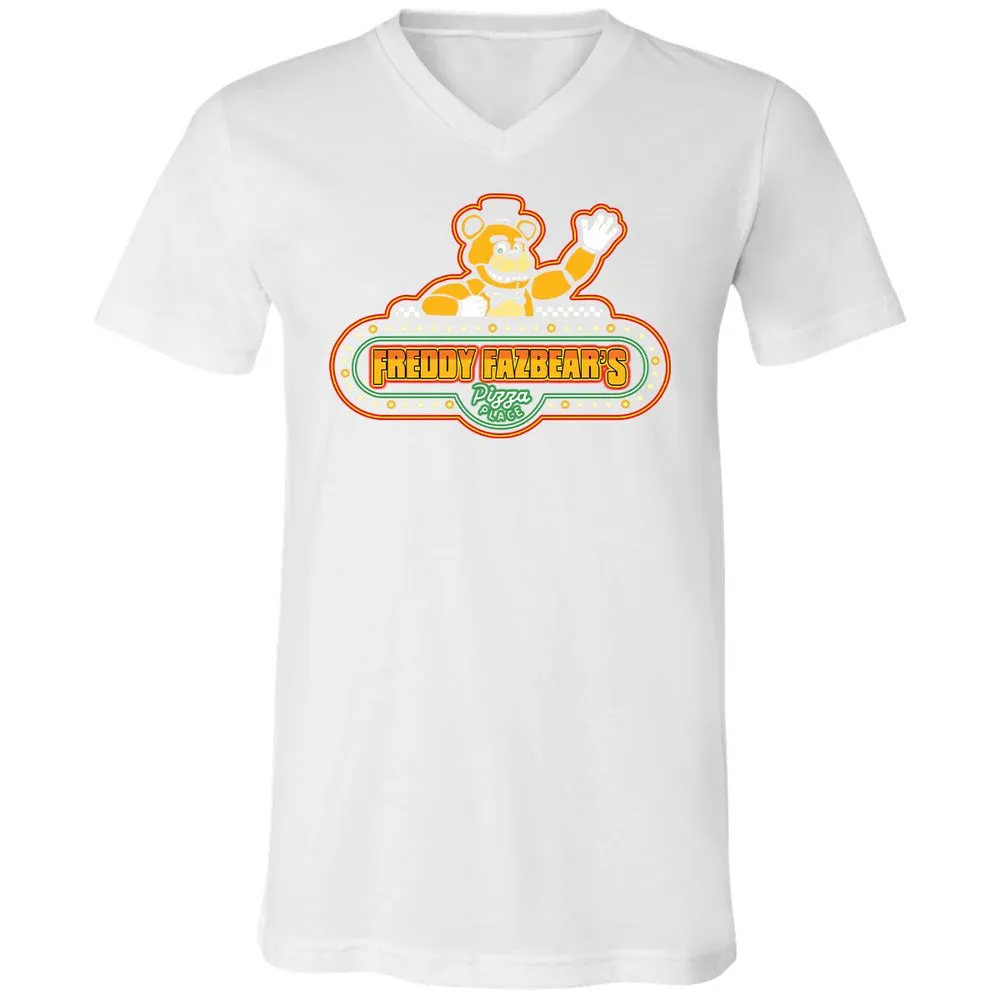Unisex V-Neck T-Shirt - 1QRD4ADX - White - 5