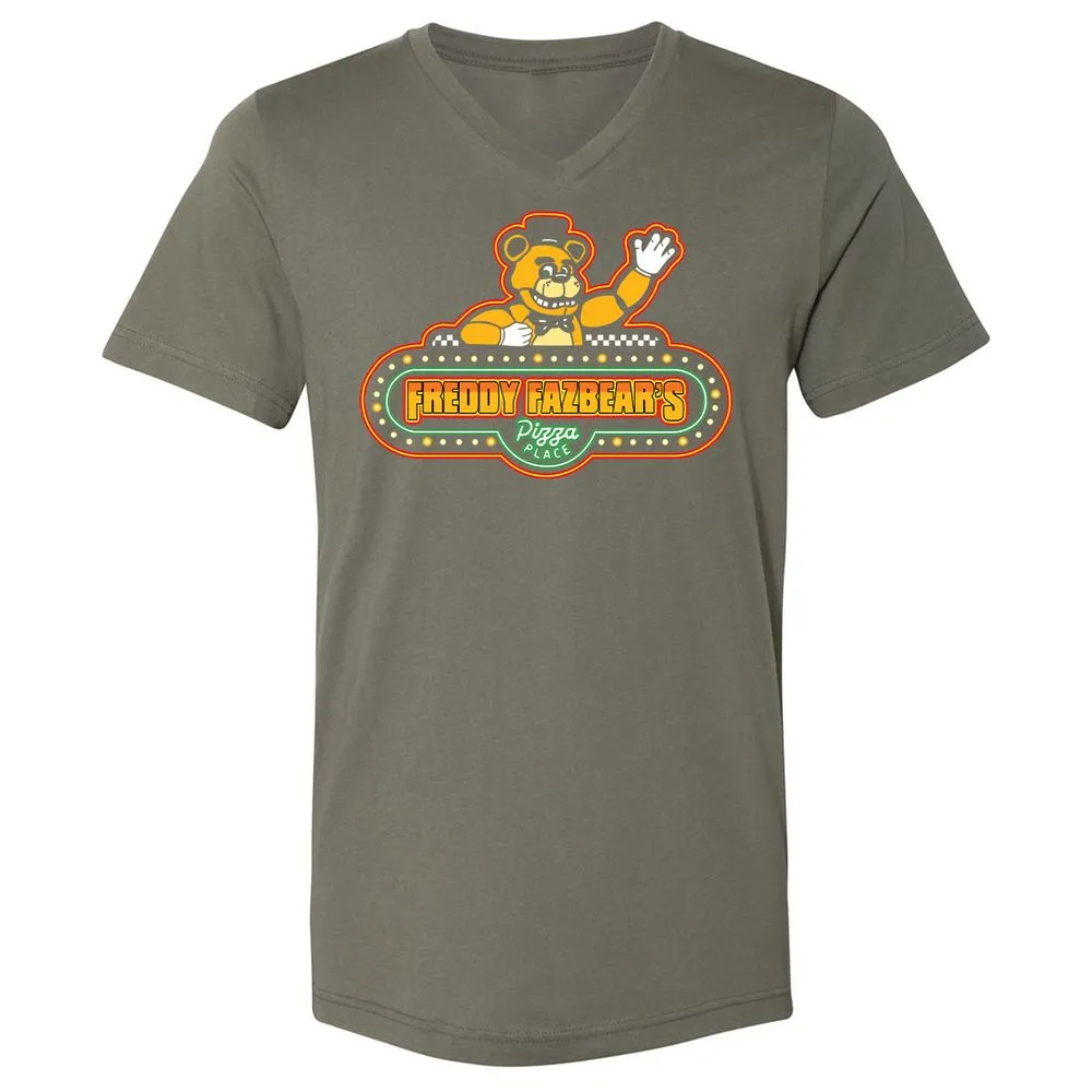 Unisex V-Neck T-Shirt - 1QRD4ADX - Military Green - 10