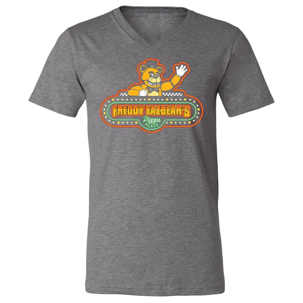 Unisex V-Neck T-Shirt - 1QRD4ADX - Deep Heather - 13