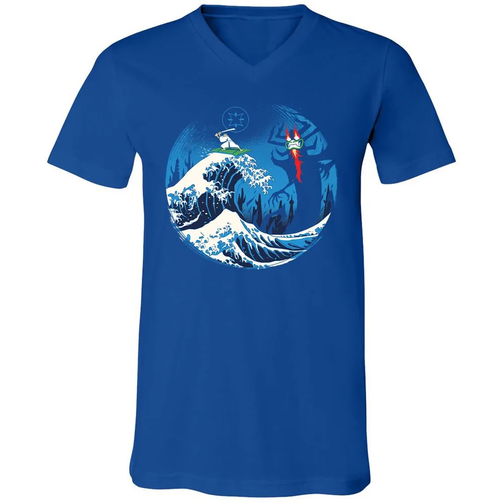 Unisex V-Neck T-Shirt - 4GNP7PWM - True Royal - 4