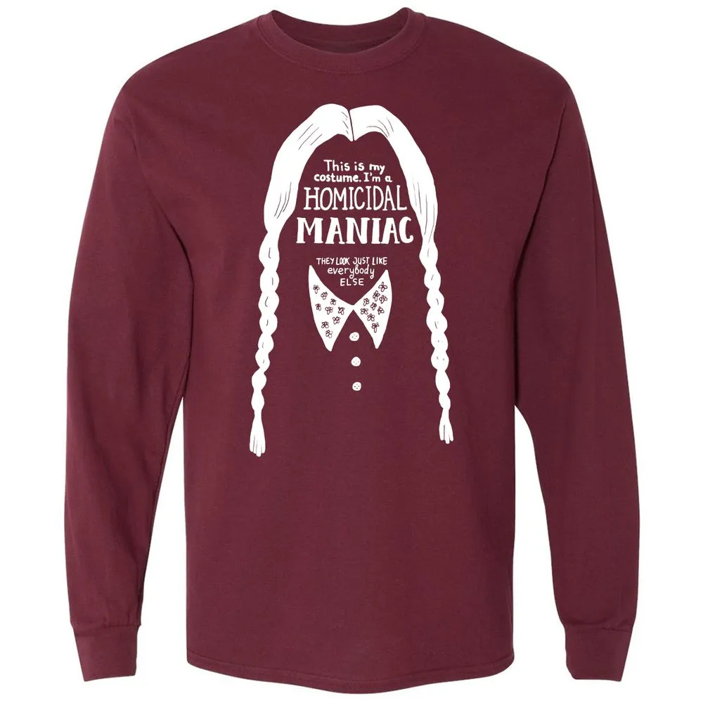 Long Sleeve T-Shirt - 5VTNYJJR - Maroon - 11