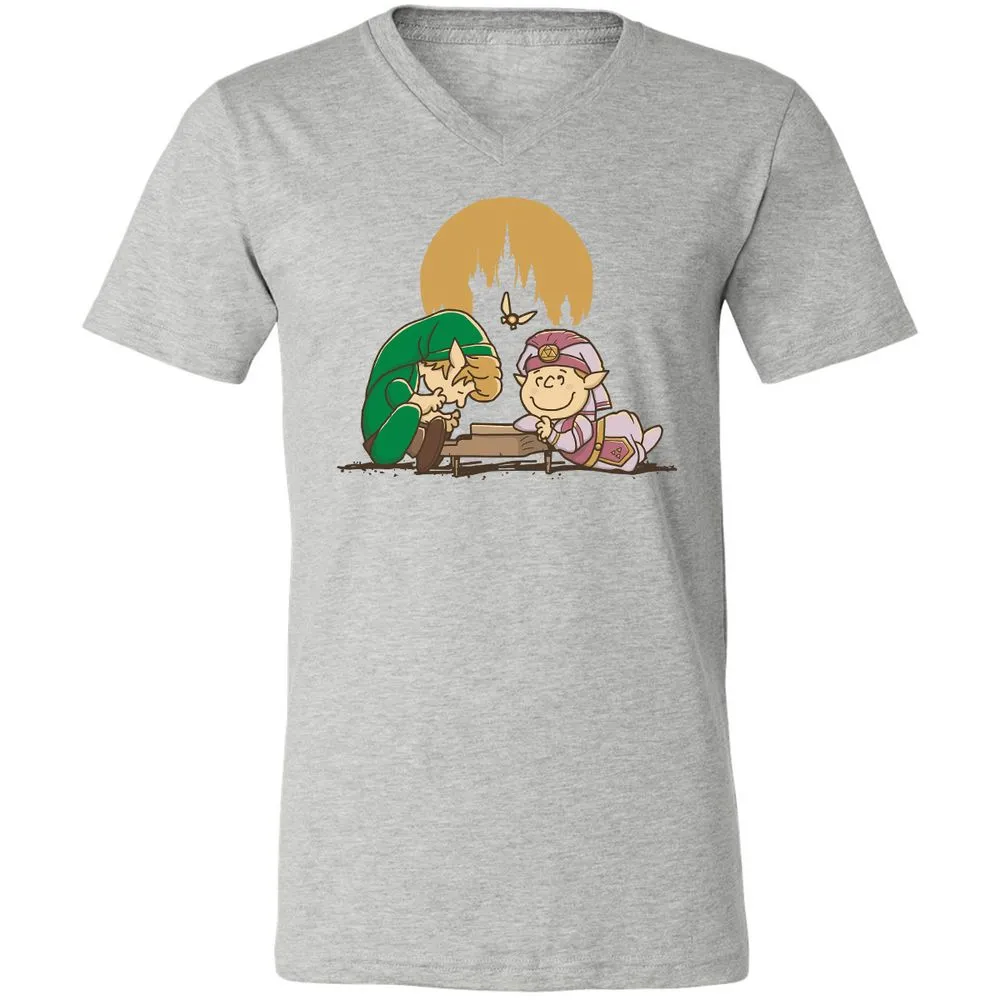 Unisex V-Neck T-Shirt - H357B76V - Athletic Heather - 7