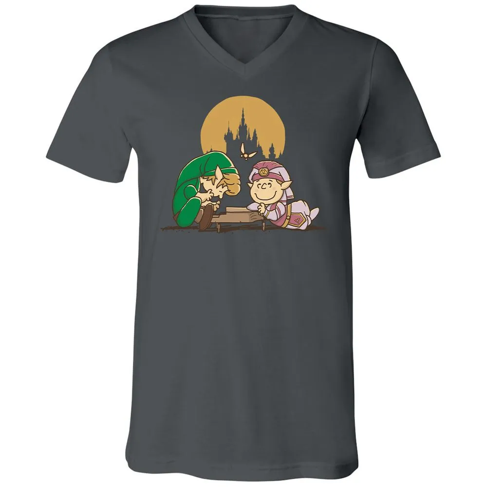 Unisex V-Neck T-Shirt - H357B76V - Asphalt - 12