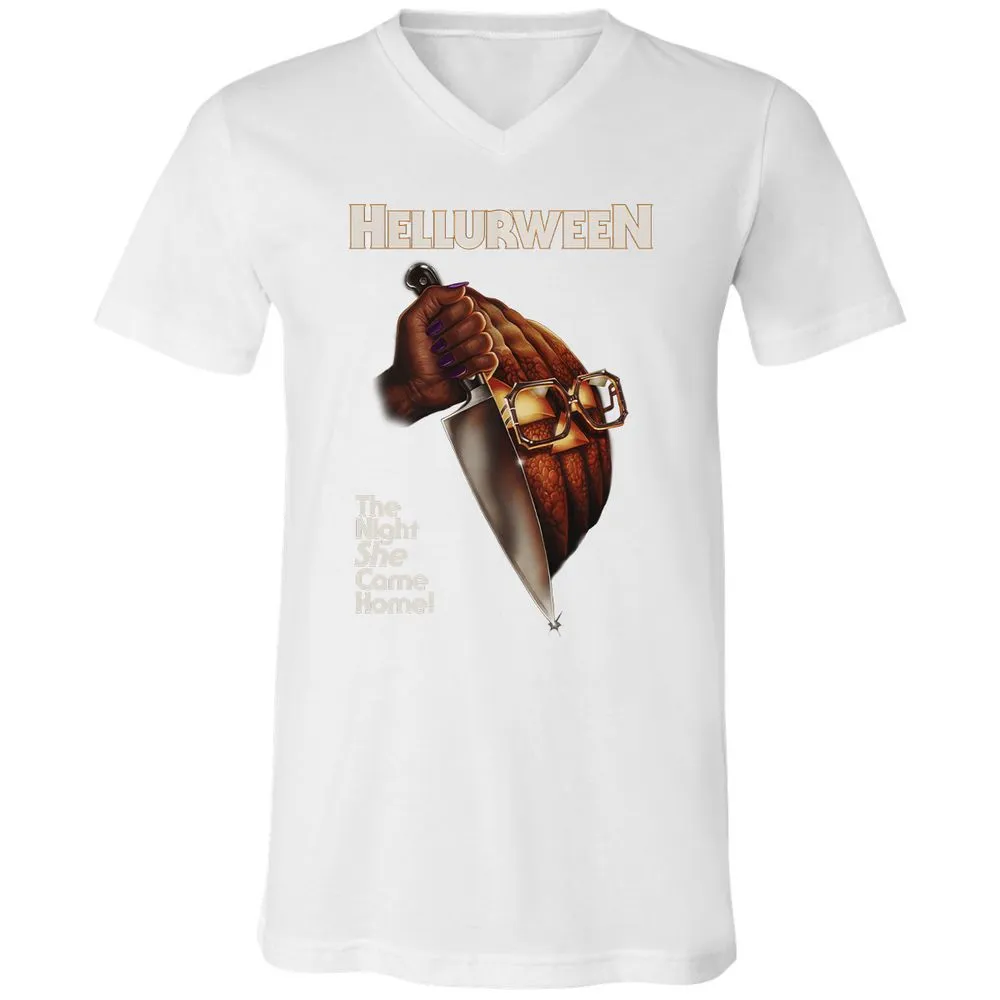Unisex V-Neck T-Shirt - DZZT4R4M - White - 5